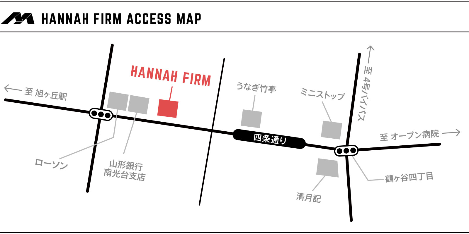 ハンナファームの地図